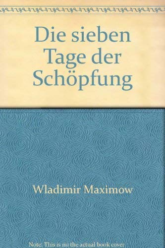 Beispielbild fr Die sieben Tage der Schpfung , Roman zum Verkauf von alt-saarbrcker antiquariat g.w.melling