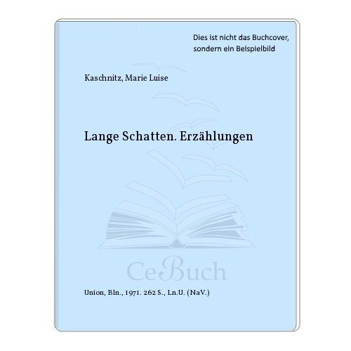 9783423025072: Lange Schatten. Erzhlungen. Grossdruck.