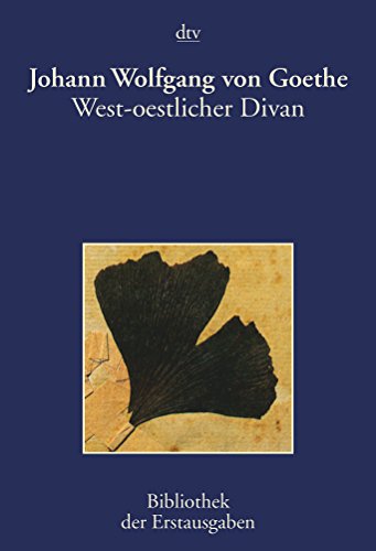 Imagen de archivo de West-oestlicher Divan: Stuttgart 1819 a la venta por AwesomeBooks
