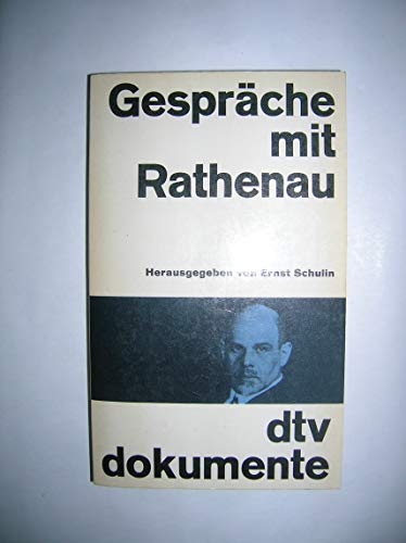 Stock image for Gesprche mit Rathenau. for sale by medimops