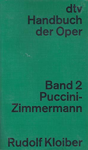 Beispielbild fr Handbuch der Oper zum Verkauf von Versandantiquariat Felix Mcke