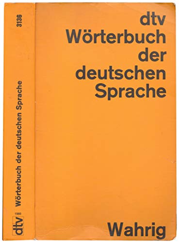 9783423031363: Wrterbuch der deutschen Sprache