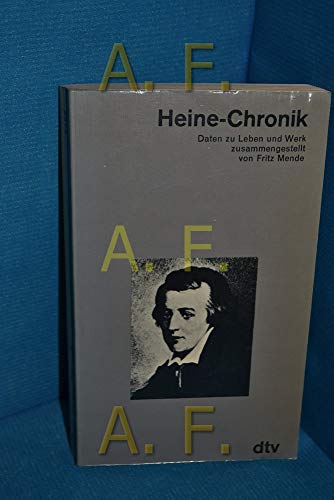 Beispielbild fr Heine-Chronik. Daten zu Leben und Werk. zum Verkauf von Antiquariat Hentrich (Inhaber Jens Blaseio)