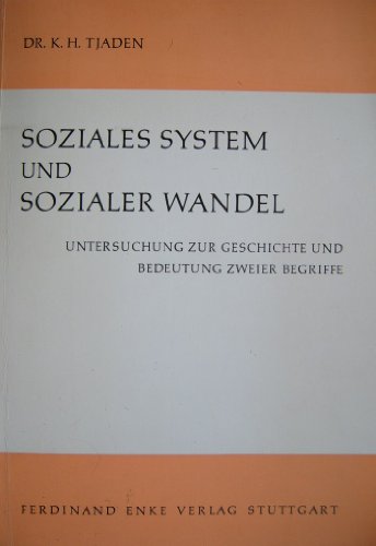 9783423041270: Soziales System und sozialer Wandel : Untersuchungen z. Geschichte u. Bedeutung zweier Begriffemit e