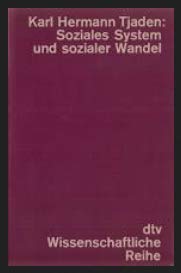 Stock image for Soziales System und sozialer Wandel for sale by Old Line Books