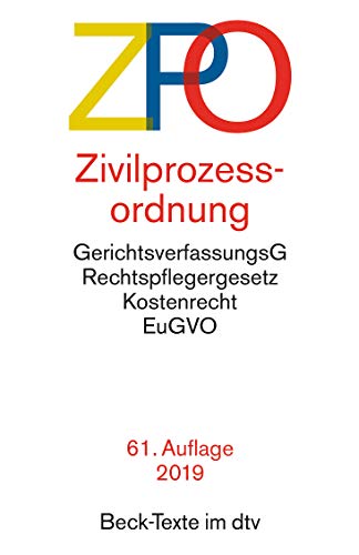 Stock image for ZPO Zivilprozeordnung for sale by Bernhard Kiewel Rare Books