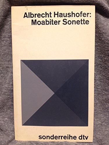 Beispielbild für Moabiter Sonette. zum Verkauf von medimops