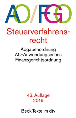 Beispielbild fr Abgabenordnung mit Finanzgerichtsordnung und Nebengesetzen (AO/FGO). Steuerverfahrensrecht - AO-Anwendungserlass zum Verkauf von medimops
