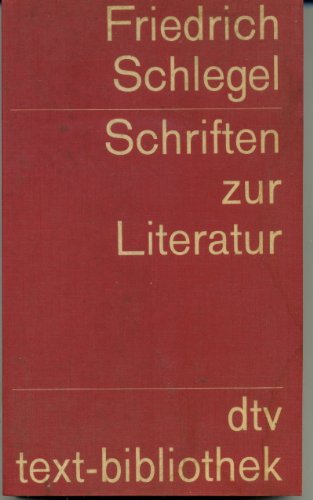 Beispielbild fr Schriften zur Literatur zum Verkauf von NightsendBooks