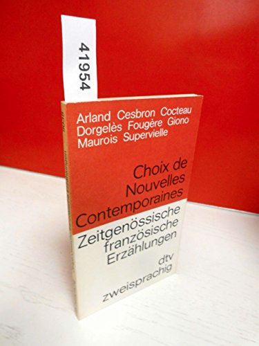 Beispielbild fr Zeitgenssische franzsische Erzhlungen zum Verkauf von Versandantiquariat Felix Mcke