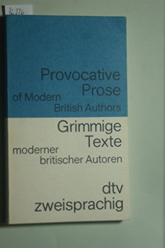 9783423092371: Provocative Prose Grimmige Texte