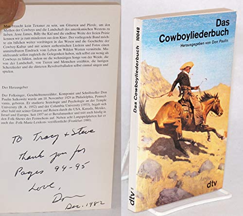 Beispielbild fr Das Cowboyliederbuch zum Verkauf von PRIMOBUCH
