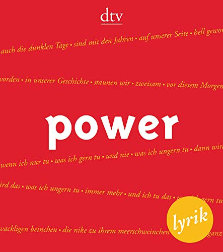 Stock image for power: Lyrik for sale by Der Bcher-Br