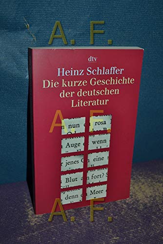 Beispielbild fr Die kurze Geschichte der deutschen Literatur zum Verkauf von medimops