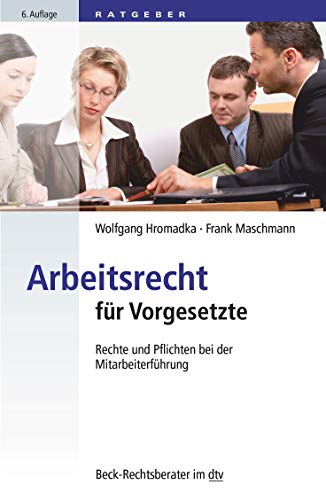 Beispielbild fr Arbeitsrecht fr Vorgesetzte -Language: german zum Verkauf von GreatBookPrices