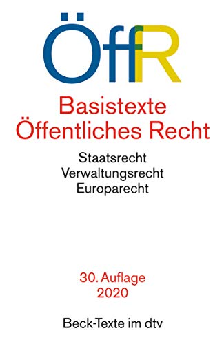 Stock image for Basistexte  ffentliches Recht: Rechtsstand: 1. August 2020 for sale by WorldofBooks