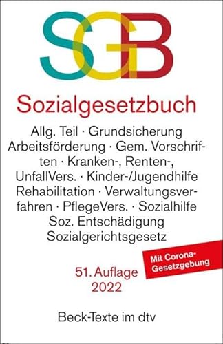 Sozialgesetzbuch (Beck-Texte im dtv) - Unknown Author