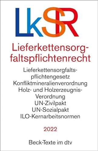 Stock image for Lieferkettensorgfaltspflichtenrecht (Beck-Texte im dtv) for sale by medimops