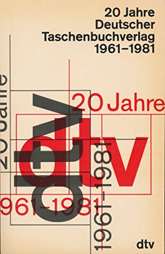 Beispielbild fr 20 Jahre Deutscher Taschenbuch-Verlag. 1961 - 1981. Eine Dokumentation. zum Verkauf von HENNWACK - Berlins grtes Antiquariat