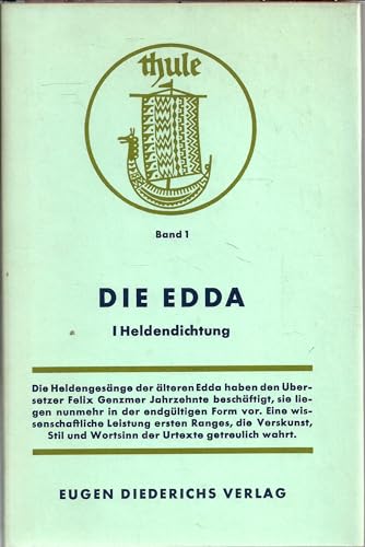 Stock image for Edda I. Heldendichtung for sale by medimops