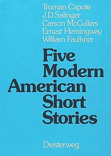 Beispielbild fr Diesterwegs Neusprachliche Bibliothek - Englische Abteilung / Sekundarstufe II: Five Modern American Short Stories: Textbook zum Verkauf von ABC Versand e.K.