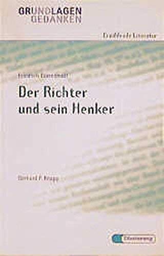 Stock image for Friedrich Drrenmatt: Der Richter und sein Henker (Grundlagen und Gedanken zum Verstndnis erzhlender Literatur) for sale by Antiquariat Smock
