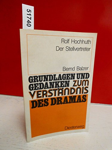 Imagen de archivo de Rolf Hochhuth: Der Stellvertreter (Grundlagen.zum Verstaendnis des Dramas) a la venta por German Book Center N.A. Inc.