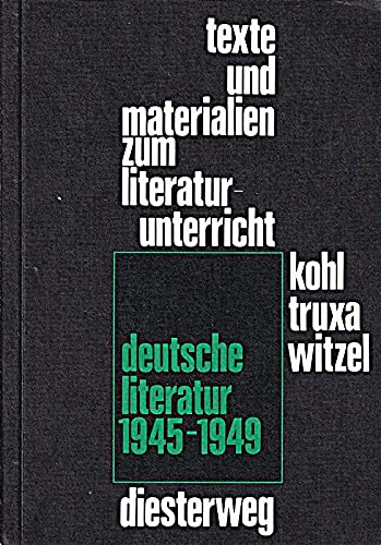 Beispielbild fr Deutsche Literatur 1945 - 1949 zum Verkauf von Buch et cetera Antiquariatsbuchhandel