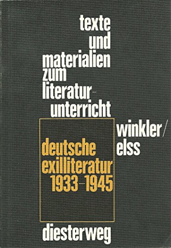 Stock image for DEUTSCHE EXILLITERATUR 1933-1945 Primaertexte und Materialien zur Rezeption for sale by German Book Center N.A. Inc.
