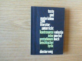 9783425062075: Kontroverse Interpretationen Brechtscher Lyrik. Texte zur Ideologiekritik im Deutschunterricht