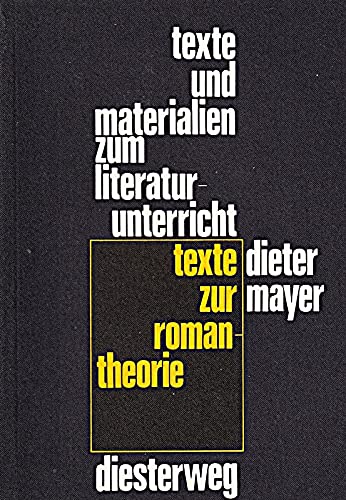 Beispielbild fr Texte zur Romantheorie zum Verkauf von Versandantiquariat Felix Mcke