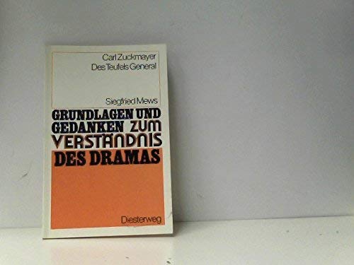 Beispielbild fr Carl Zuckmayer: Des Teufels General (Grundlagen und Gedanken zum Verstndnis des Dramas) zum Verkauf von Versandantiquariat Felix Mcke