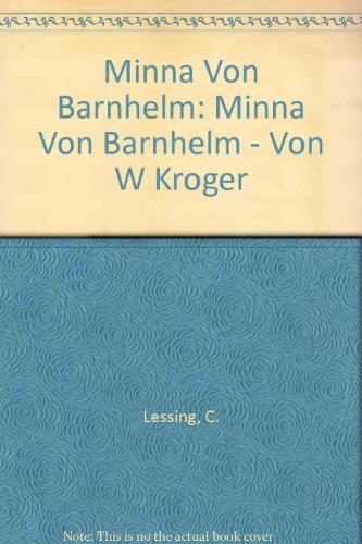 9783425063904: Minna von Barnhelm - von W Kroger