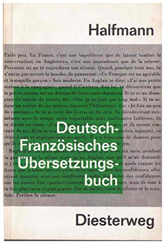 Imagen de archivo de Deutsch-franzsisches bersetzungsbuch fr die Oberstufe. a la venta por Steamhead Records & Books