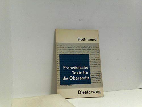 Beispielbild fr Franzsische Texte fr die Oberstufe zum Verkauf von Versandantiquariat Felix Mcke