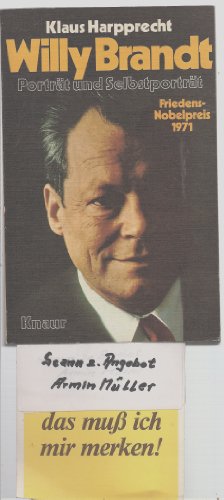 WILLY BRANDT: PORTRAT UND SELBSTPORTRAT. (SIGNED)