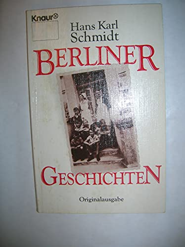 Stock image for Berliner Geschichten. for sale by medimops