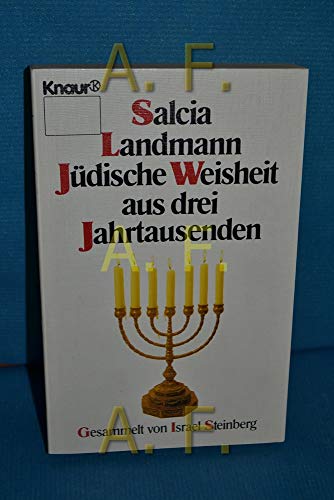 Beispielbild für Jüdische Weisheiten aus drei Jahrtausenden. zum Verkauf von medimops