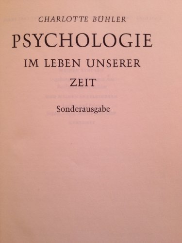 Imagen de archivo de Psychologie im Leben unserer Zeit. a la venta por medimops