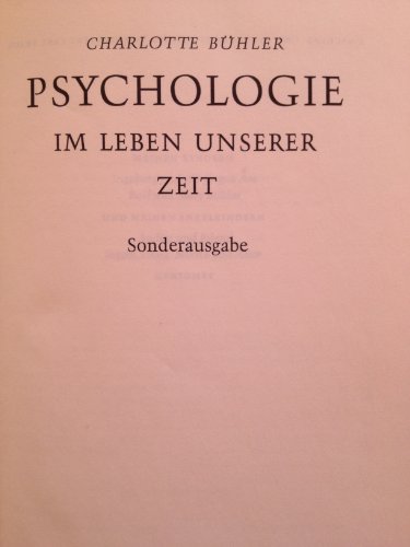 Stock image for Psychologie im Leben unserer Zeit. for sale by medimops