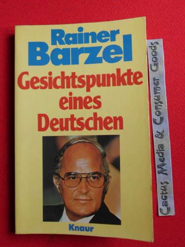 Gesichtspunkte eines Deutschen. Knaur[-Taschenbücher] ; 3592 - Barzel, Rainer