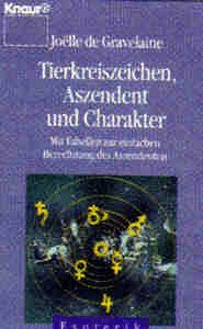 Stock image for Tierkreiszeichen, Aszendent und Charakter. for sale by Antiquariat & Verlag Jenior