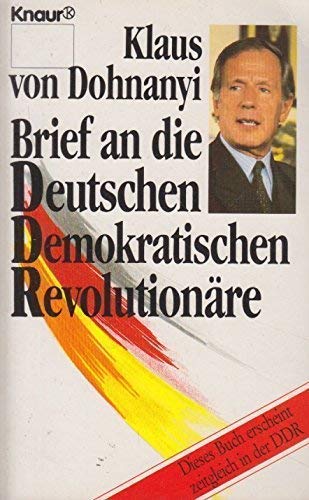 9783426048047: Brief an die Deutschen Demokratischen Revolutionre