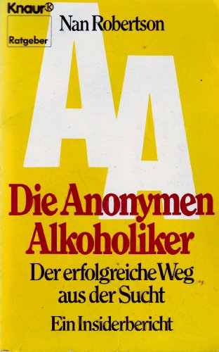 Imagen de archivo de AA. Die anonymen Alkoholiker a la venta por medimops