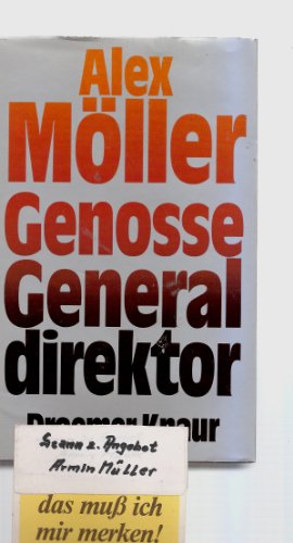 Genosse Generaldirektor (German Edition) (9783426056103) by MoÌˆller, Alex
