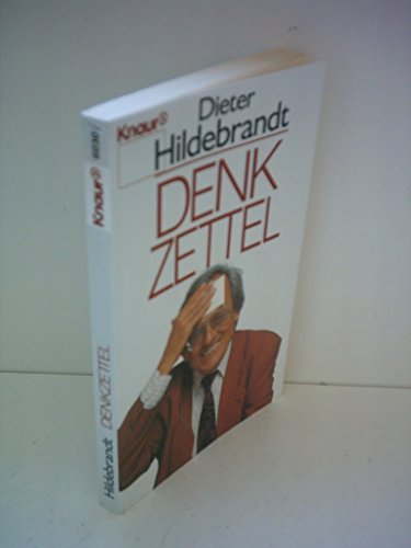 Imagen de archivo de Denkzettel a la venta por Bcherpanorama Zwickau- Planitz