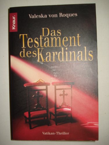 Stock image for Das Testament des Kardinals: Vatikan-Thriller for sale by medimops