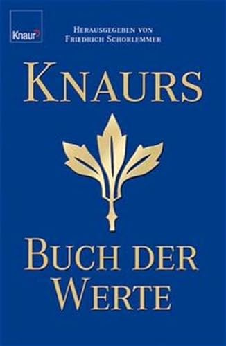 Knaurs Buch der Werte. (9783426664667) by Schorlemmer, Friedrich