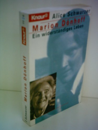 Beispielbild fr Marion D�nhoff. Ein widerst�ndiges Leben. zum Verkauf von Wonder Book