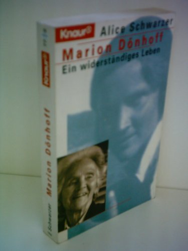 Imagen de archivo de Marion D�nhoff. Ein widerst�ndiges Leben. a la venta por Wonder Book